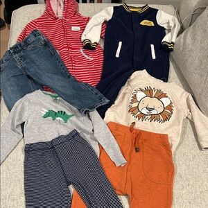 Kids Clothing Bundle with Dinosaur and Lion Designs